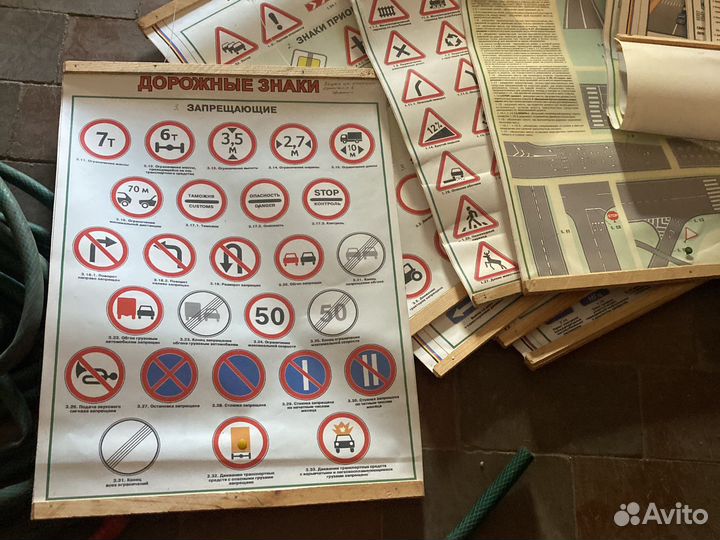 Плакаты пдд, медицины и конструкции т/с