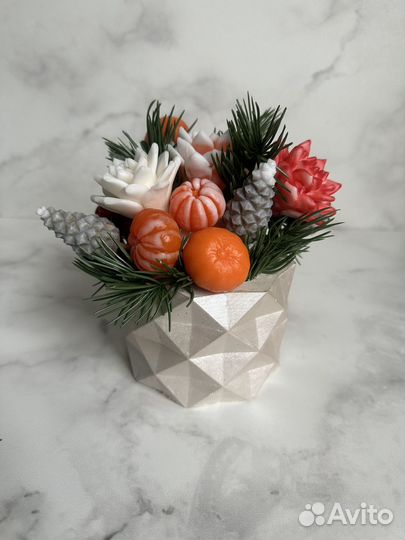 Букет из мыльных цветов