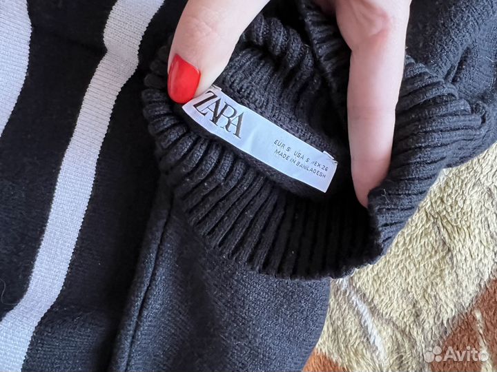 Свитер Zara оригинал в полоску