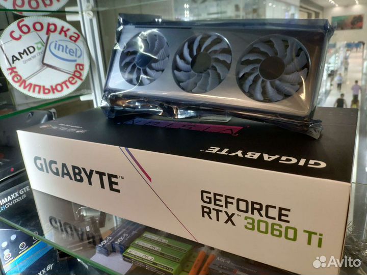 RTX 3060Ti 8Gb gDDR6+gDDR6x-Kfa2-Gigabyte-Palit