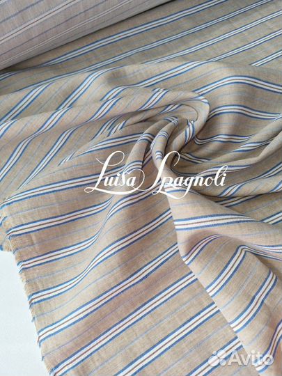 Ткань отрез итальянский лен