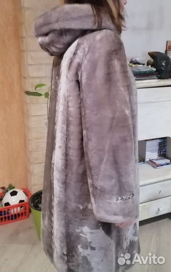 Шуба женская цигейка