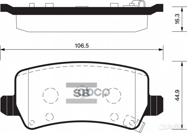 Колодки тормозные дисковые SP1499 Sangsin brake