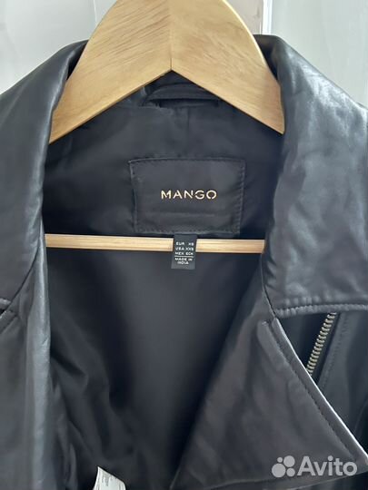 Куртка Mango натуральная кожа xs