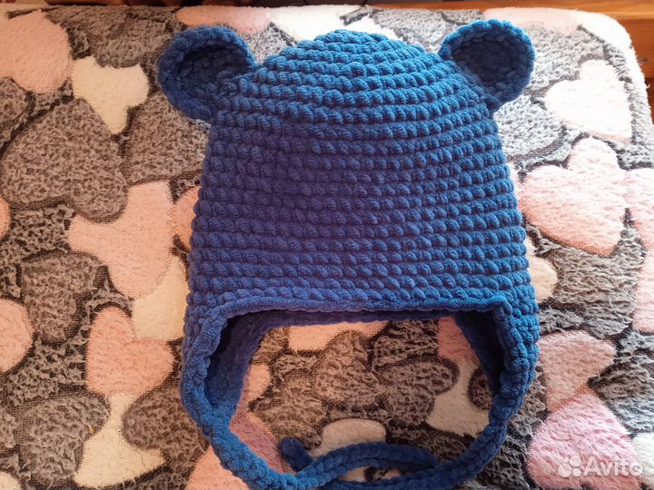 Шапочки из плюшевой пряжи