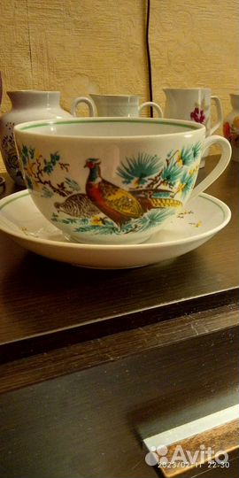 Чашка гигант,Фазаны, СССР