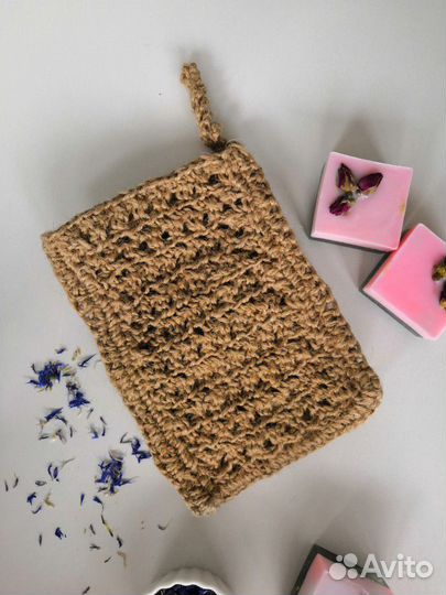 Мочалка из джута двойная