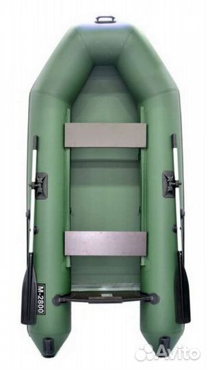 Лодка пвх под мотор Муссон 2800, слань, жилеты