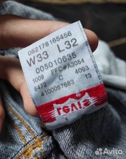 Мужские джинсы levis 501