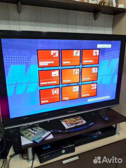 Microsoft XBox 360 + сенсорный Kinect + диски