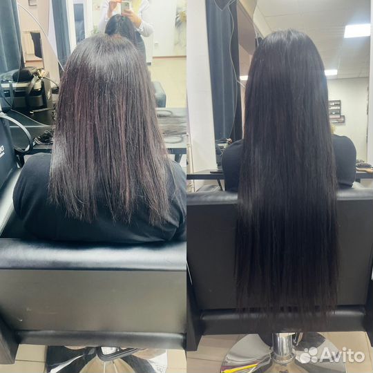 Наращивание волос на дому