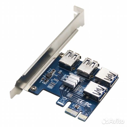 Переходник / разветвитель 4 usb в 1 PCI-E