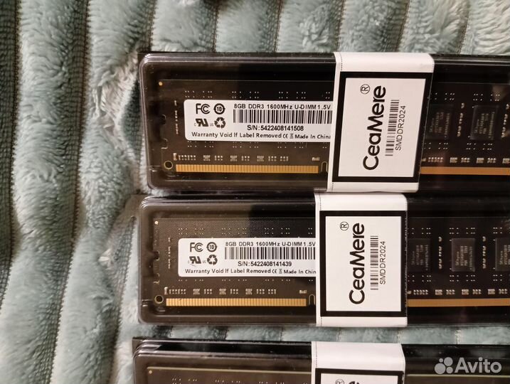 Оперативная память ddr3 8gb 16gb (ceamere)