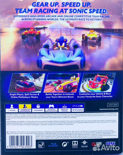 Team Sonic Racing (PS4) б/у