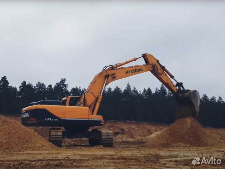 Аренда гусеничного экскаватора. Услуги спецтехники