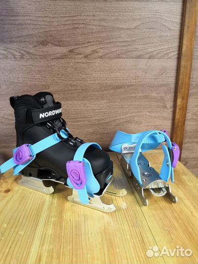 Комплект лыж с ботинками для школы