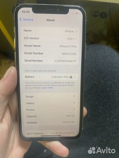 iPhone 11 Pro, 256 ГБ