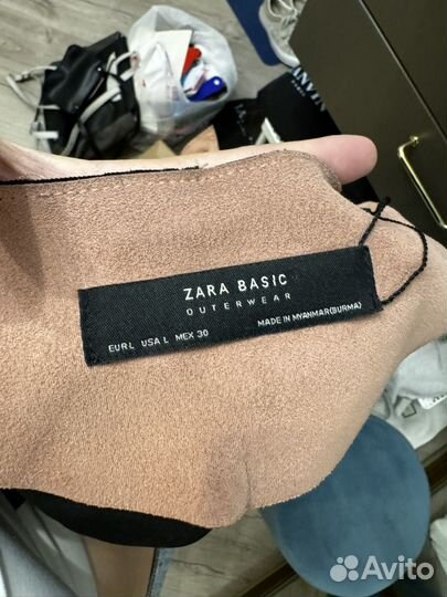 Пиджак zara розовый