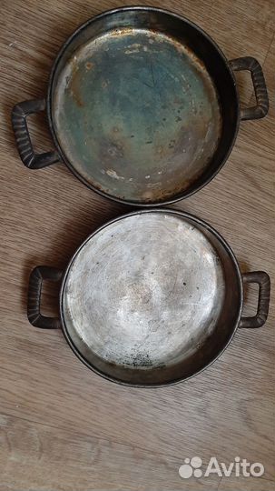 Тарелка нержавейка 3 шт вместе