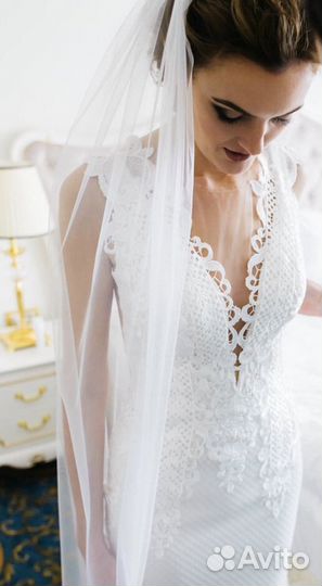 Свадебное/вечернее платье (после химчистки)