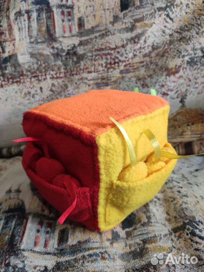 Развивающий кубик мягкий