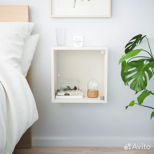 Навесной шкаф экет икея со стеклянной дверью новая