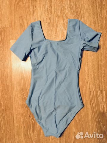 Купальник гимнастический голубой