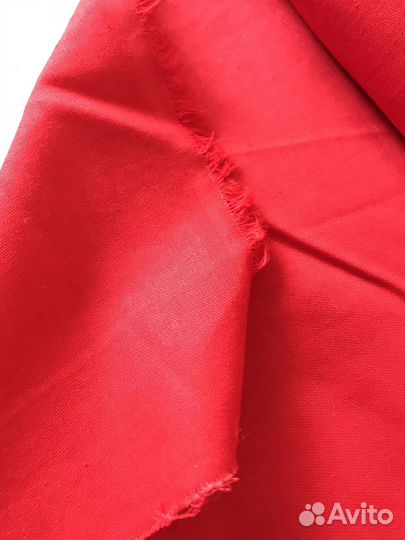 Ткань сатин красный СССР 18 метров
