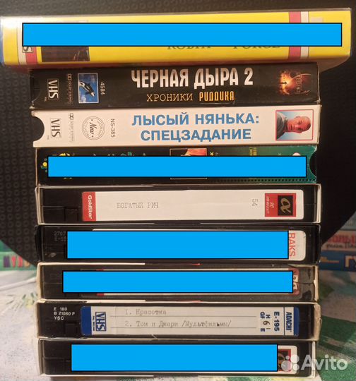 Видеокассеты vhs мультфильмы и фильмы