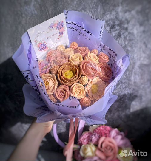 Букеты из шоколадных цветов. Подарок