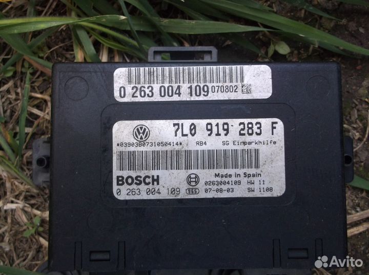 7L0919283F Блок управления парктроником VW touareg