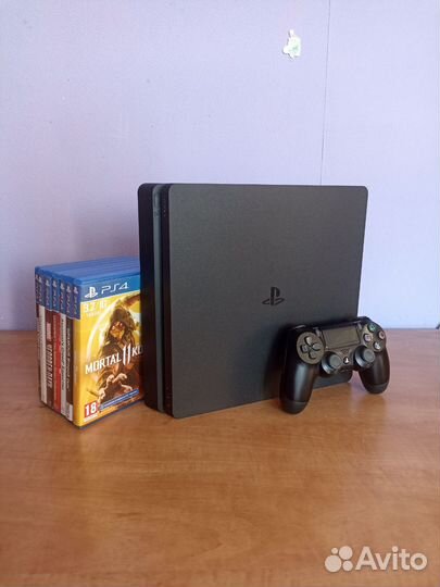 Sony playstation 4 slim 1tb с играми