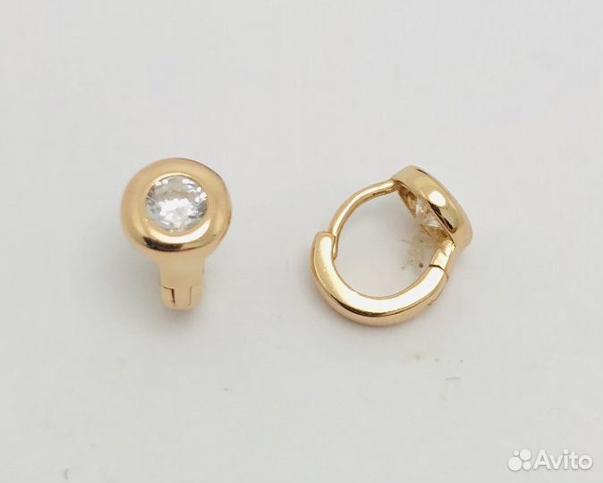 Детские серьги из мед.сплава