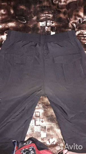Штаны плащевка на флисе
