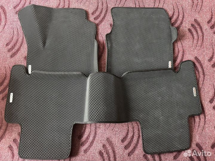 Коврики eva 3D с бортами для prado 120 левый руль