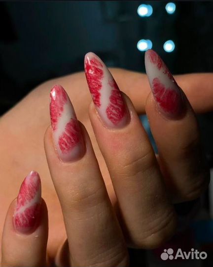 Наращивание ногтей с покрытием маникюр и педикюр