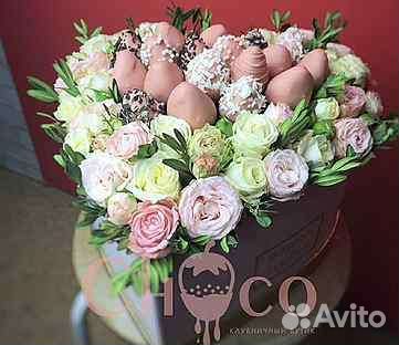 Сладкие букеты из клубники в шоколаде