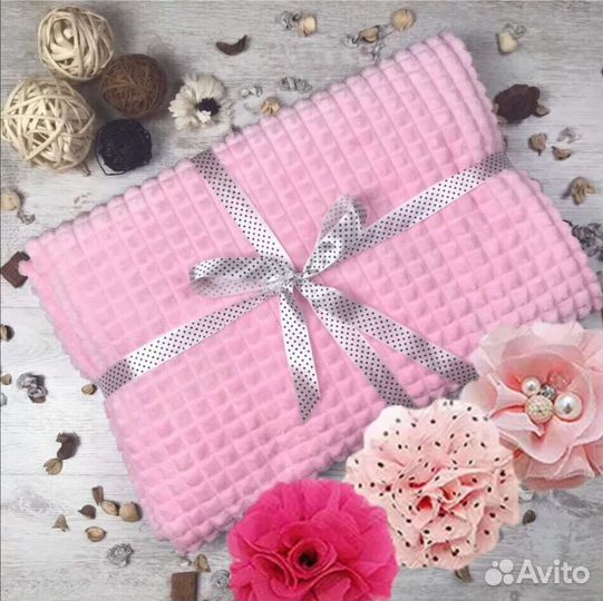 Плед кубики новый