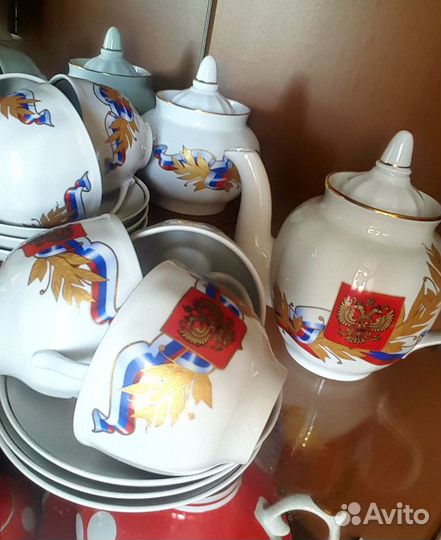 Фарфоровая посуда СССР сервиз чайный