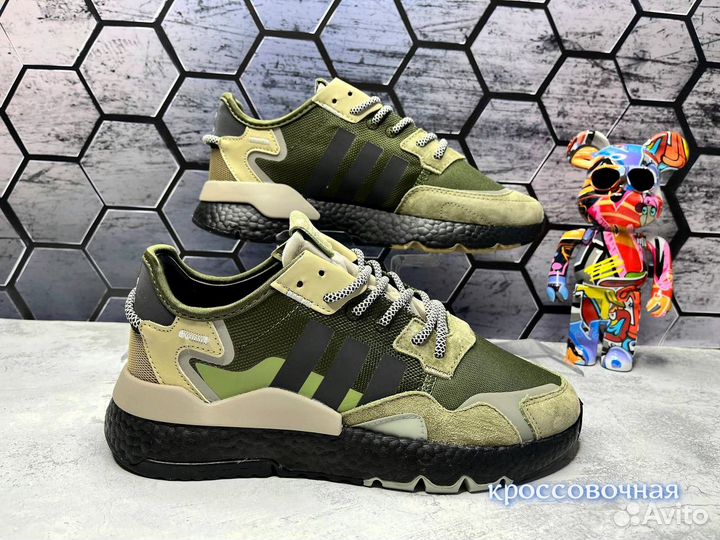 Кроссовки летние adidas Jogger зелень