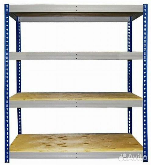 Стеллажи 300кг на полку фанера