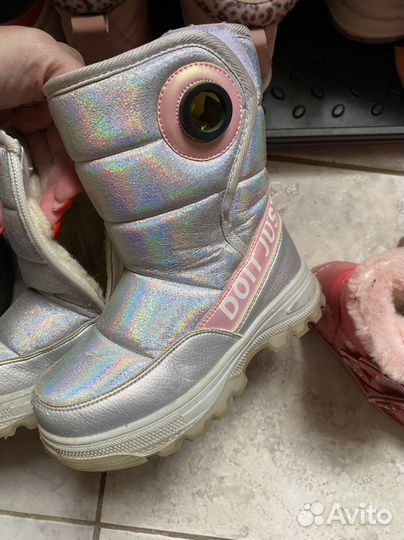 Сапоги для девочки зима 27