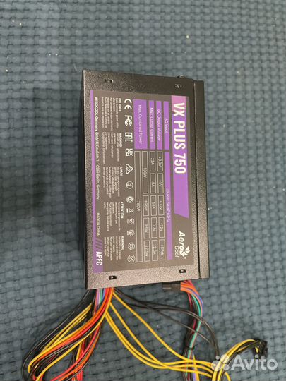 Блок питания aerocool vx plus 750