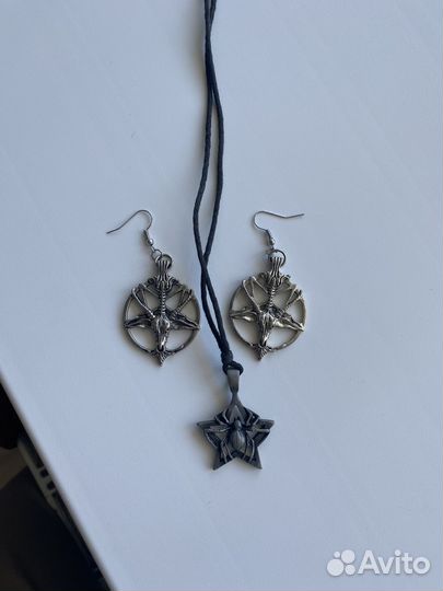 Сережки,ожерелье,набор