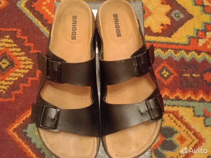 Шлепки мужские кожаные 45 размер