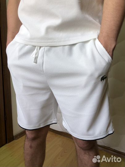 Летний костюм шорты+футболка Lacoste