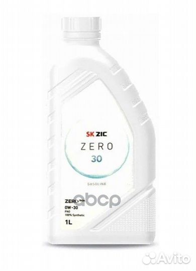 ZIC zero 30 0W30 (1L) масло мот. синт acea C3, VW