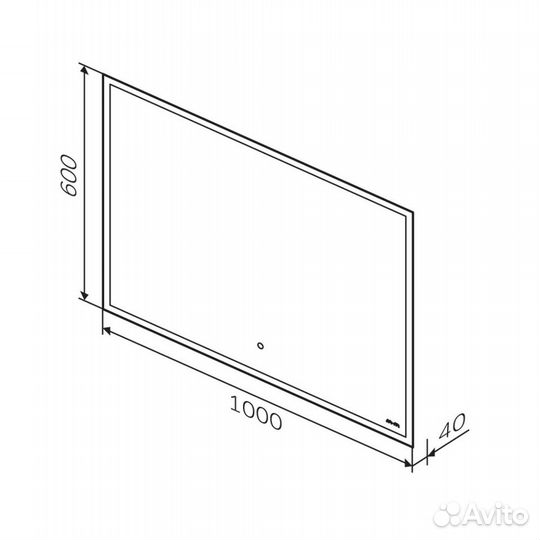 Зеркало AM.PM с LED-подсветкой m71amox1001sa