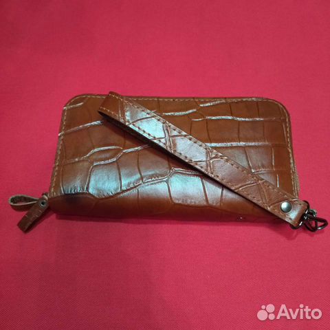 Кошелек мужской кожаный ручной работы