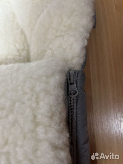 Меховой конверт в коляску овчина